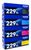 Original Brother TN229XL High-Yield Laser Toner Set (TN229XLBK, TN229XLC, TN229XLM, TN229XLY) - Black, Cyan, Magenta, Yellow