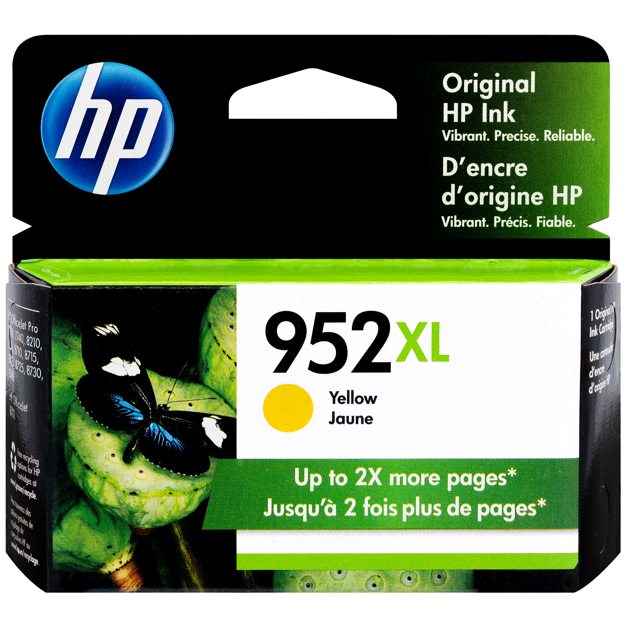 HP 952XL Cartouche d'encre noire à rendement élevé d'origine