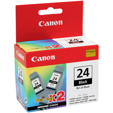 Cartouche D'encre Canon BCI-24 BK Noire - Originale - Neuf Scellée - Compatible IP1000, IP1500, Etc.