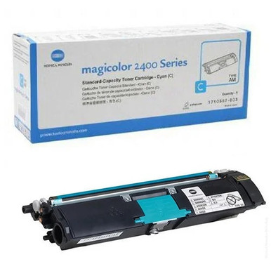 Original Konica Minolta 1710587-003 Cyan Toner Cartridge (1710587003)