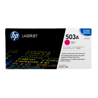 Original HP 503A Magenta LaserJet Toner Cartridge (Q7583A)
