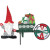 Let this adorable gnome bring Christmas cheer to your yard. The Christmas Gnome wears a red hat and snowflake mittens and is a perfect complement to other 30 in. Christmas Bike Spinners!

Size: 37.25 x 25.5 in.
diameter: 12 in.