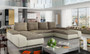 Northampton U shaped sofa bed with storage S33/B03
