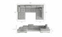 Chester U shaped sofa bed with storage B03/S33