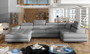 Chester U shaped sofa bed with storage C01