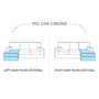 Worcester corner sofa bed with storage B03/S33