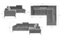 Dover corner sofa bed with storage D21