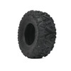 19x7x8 Black Off-Road Tire, Diagonal Angle Shot.