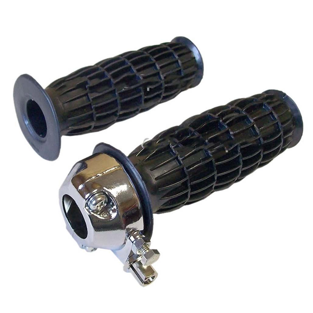 AEspares Throttle Twist Grip For Royal Enfield Classic Bullet Early Models – 7/8" Handlebars – Black