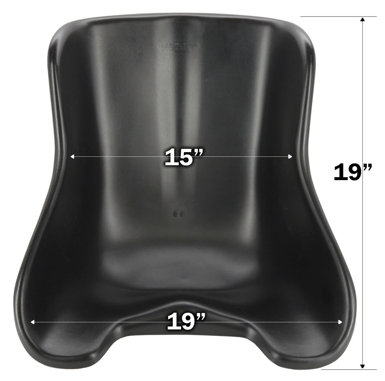 High Impact Injected Plastic Seat (3250-XL) dimensions