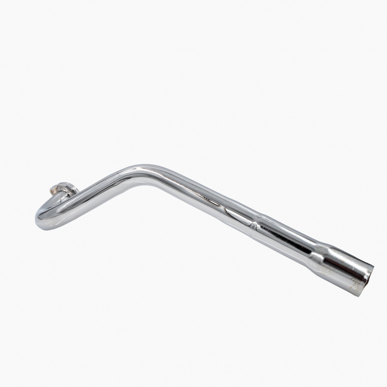 Header Pipe, 3 Stage Center Exit 196/212, Chrome - GoPowerSports.com