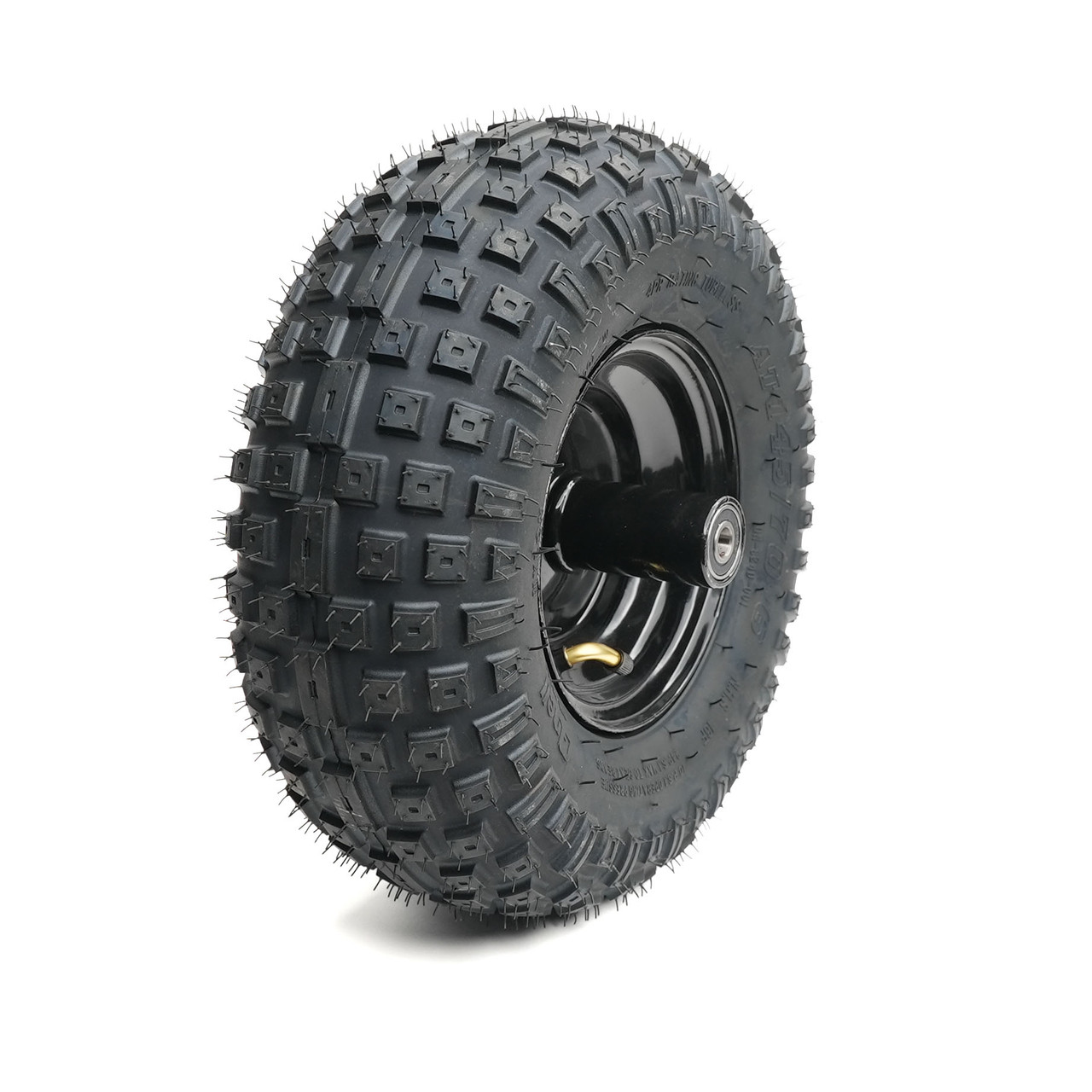 Front Wheel Assembly, Storm 200 (44100-XL) Tread view of TrailMaster Storm 200 Off-Road Replacement Front Wheel