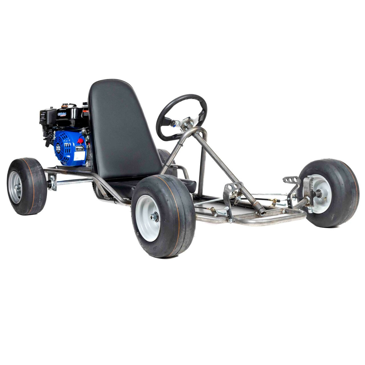 Vintage Go Kart Roller Kit with 13" Slick Tires and Tillotson 212E Engine (Engine Sold Separately)