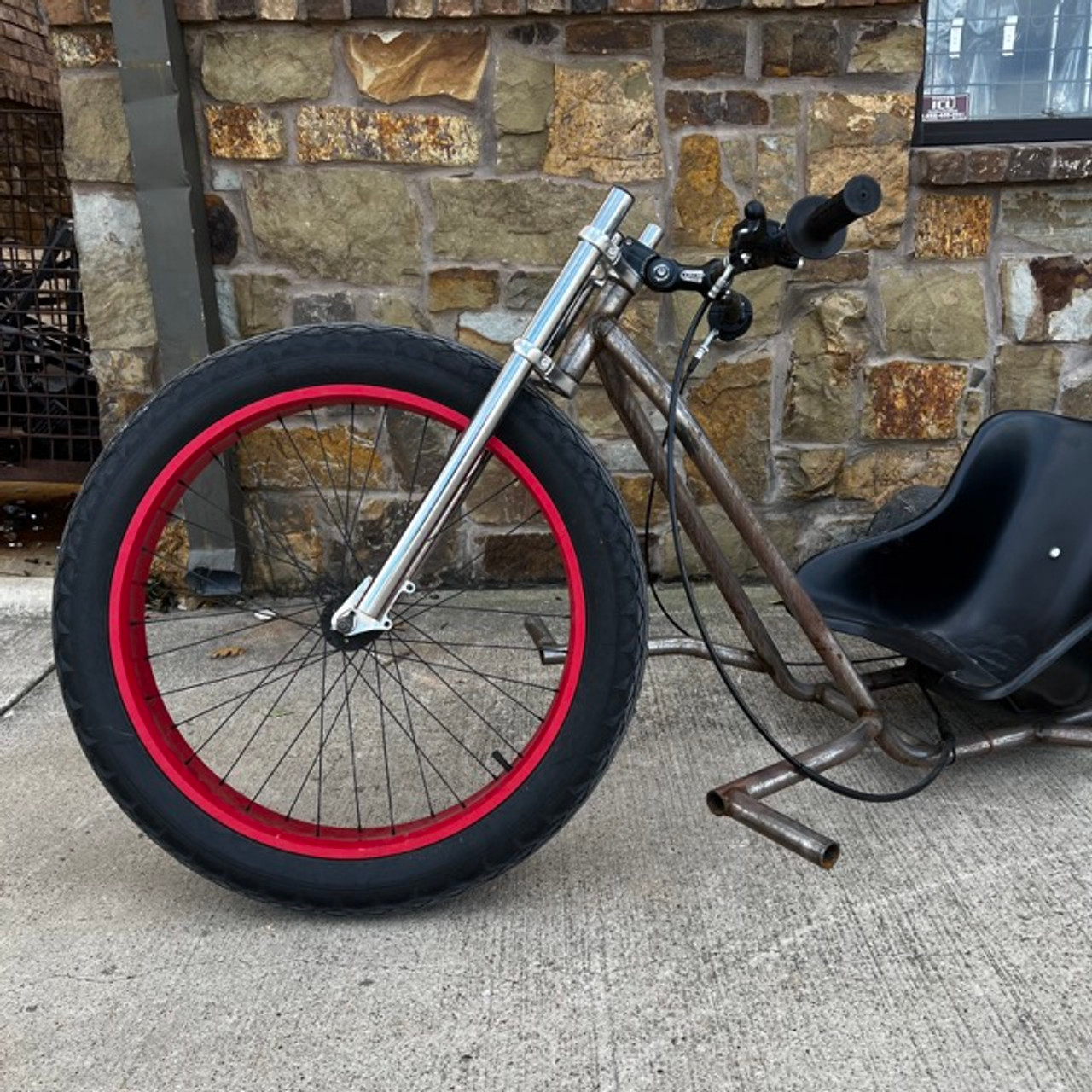 Drift Trike Front End Kit Mounted