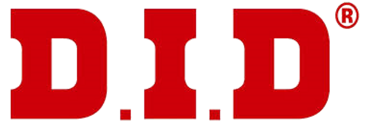 D.I.D. #420NZ3 Chain, 120L Gold on Black (CHD7120) D.I.D. Logo, Red on White