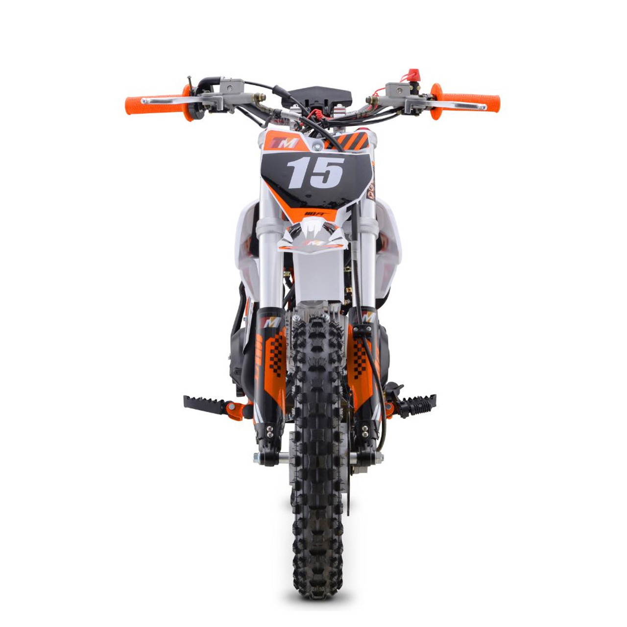 TrailMaster 110cc Dirt Bike Semi-Auto, Electric Start (TM15-110) Orange