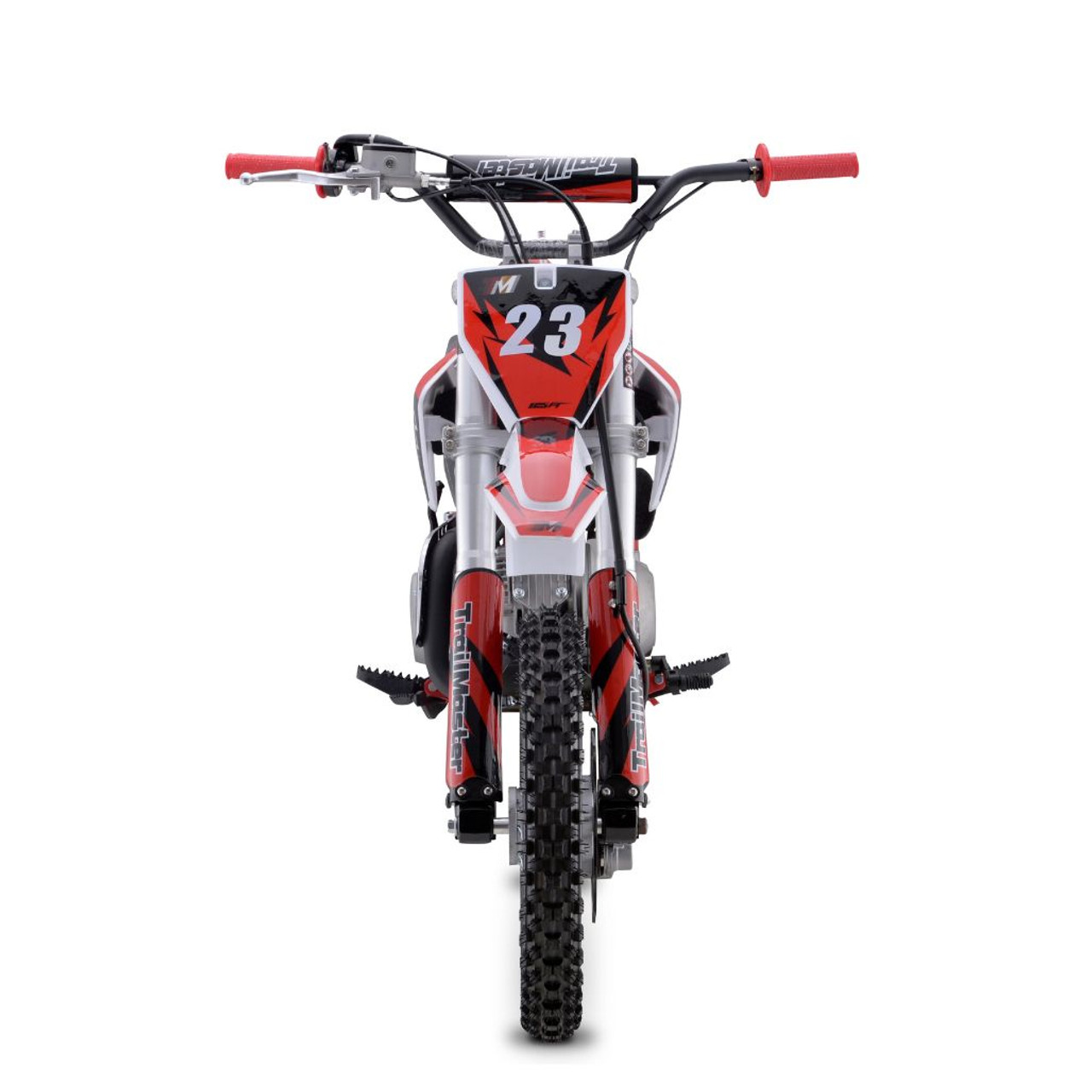 TrailMaster 125cc Dirt Bike Semi-Auto, Electric Start (TM23-125) (TM23-125) Red