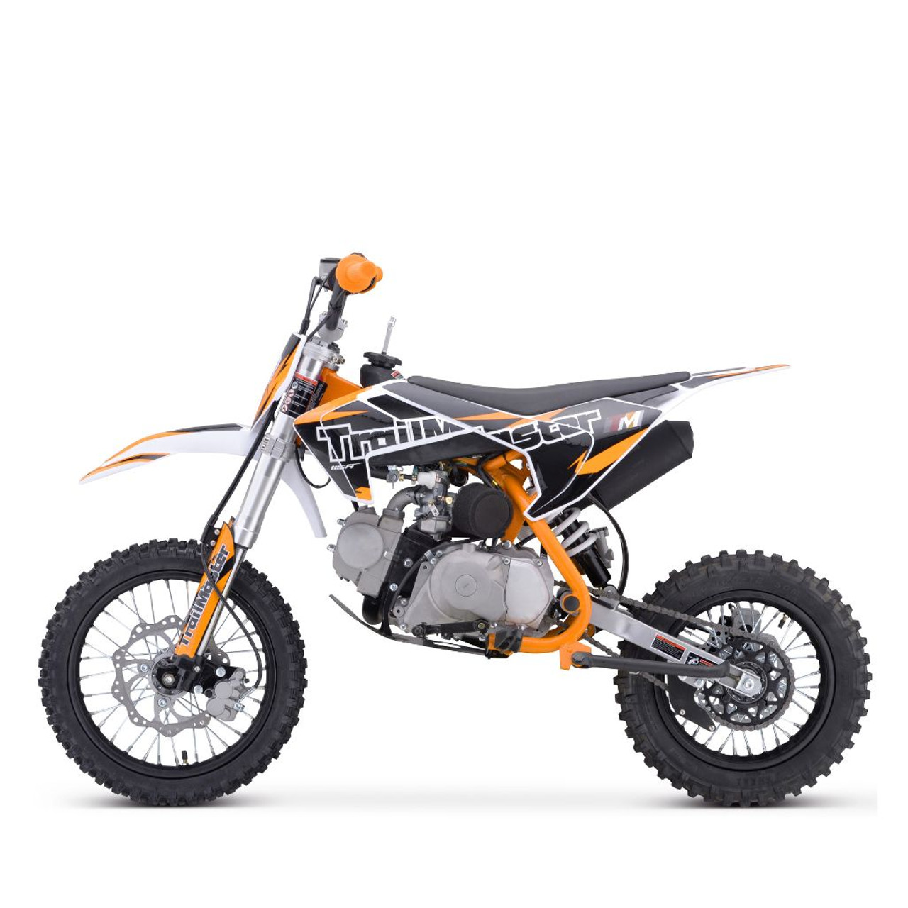 TrailMaster 125cc Dirt Bike Semi-Auto, Electric Start (TM23-125) (TM23-125) Orange