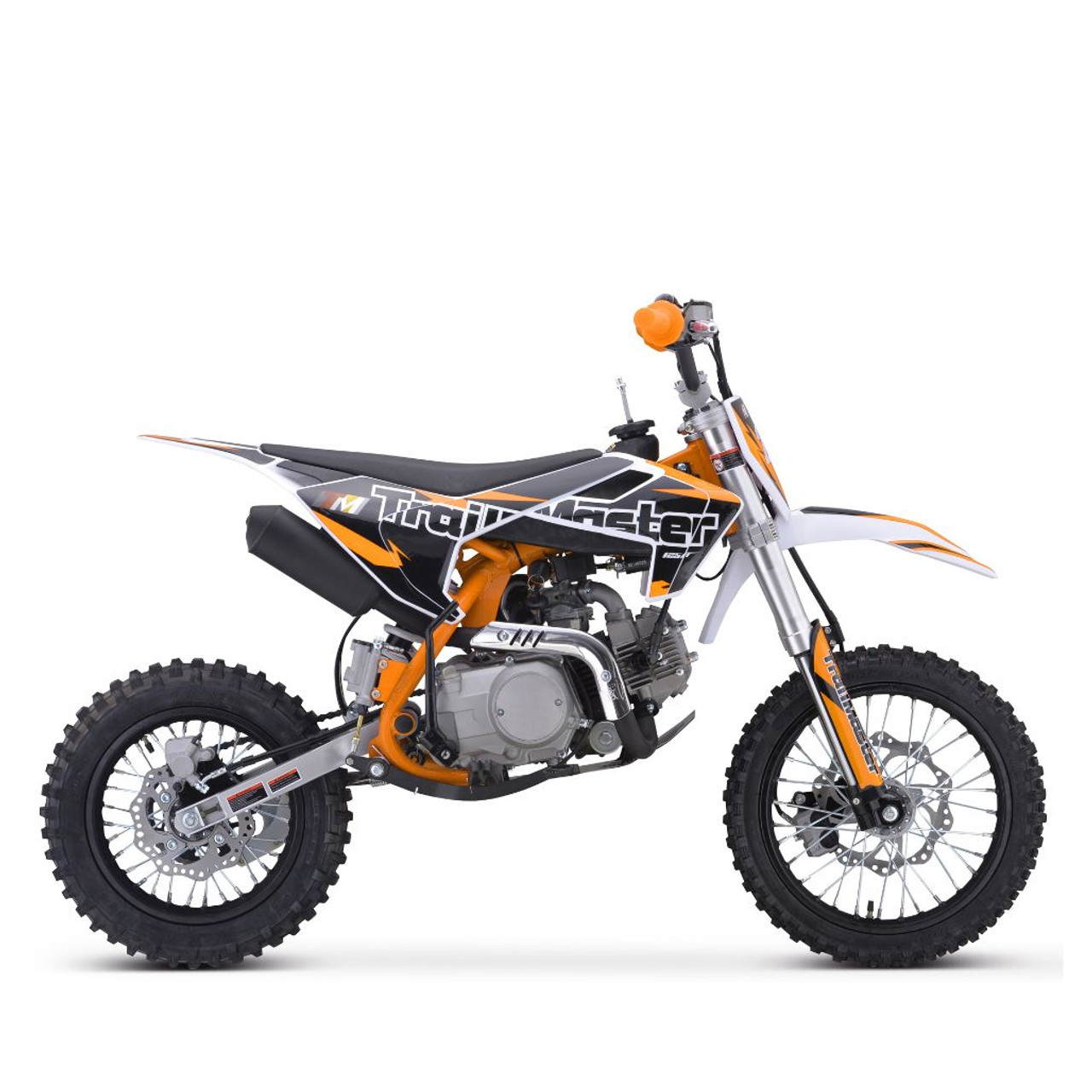 TrailMaster 125cc Dirt Bike Semi-Auto, Electric Start (TM23-125) (TM23-125) Orange