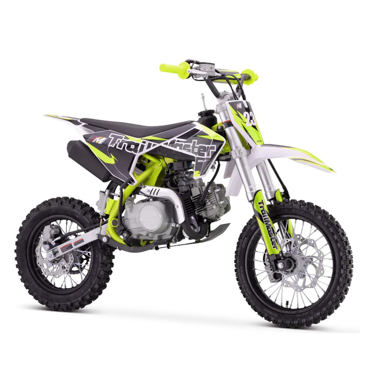 TrailMaster 125cc Dirt Bike Semi-Auto, Electric Start (TM23-125) (TM23-125) Green