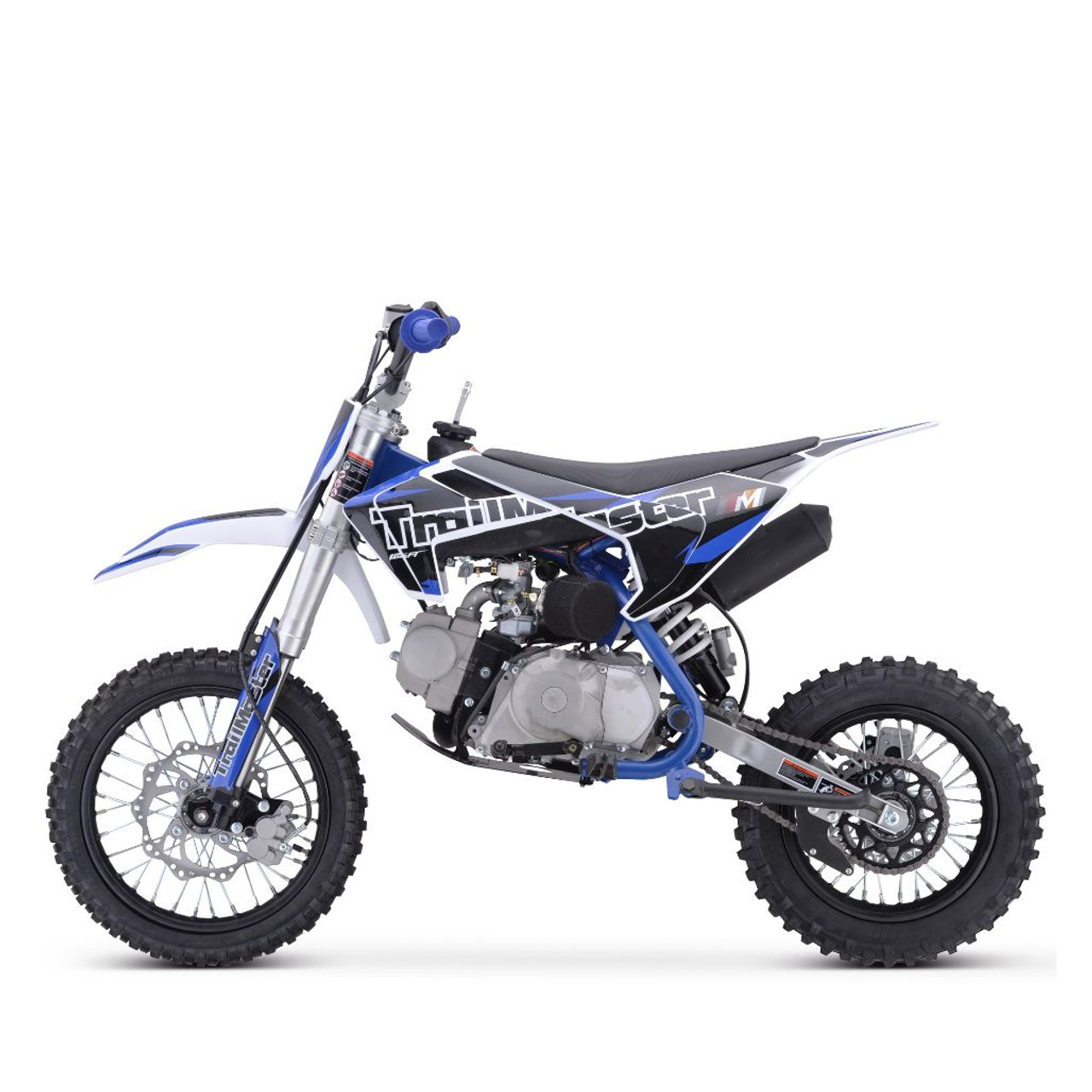 TrailMaster 125cc Dirt Bike Semi-Auto, Electric Start (TM23-125) (TM23-125) Blue