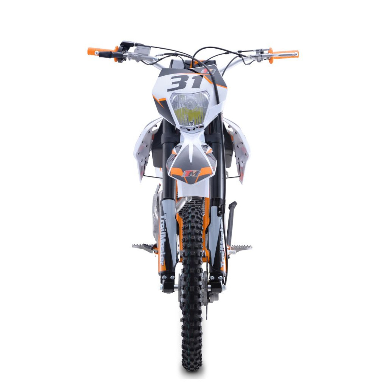 TrailMaster 250cc Dirt Bike, Manual Clutch, Electric Start (TM31-250) Orange