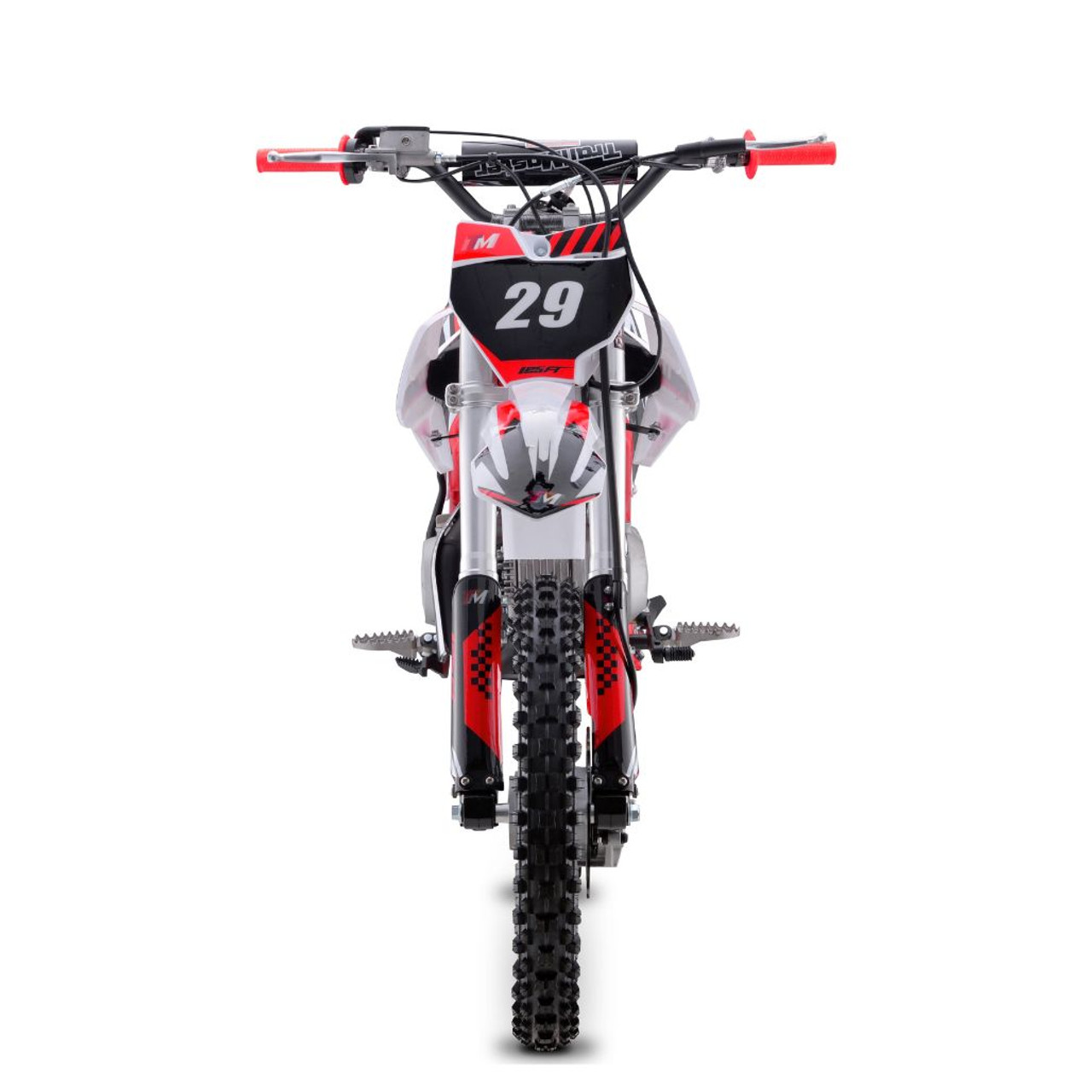 TrailMaster 125cc Dirt Bike, Manual Clutch, Electric Start (TM29-125) Red