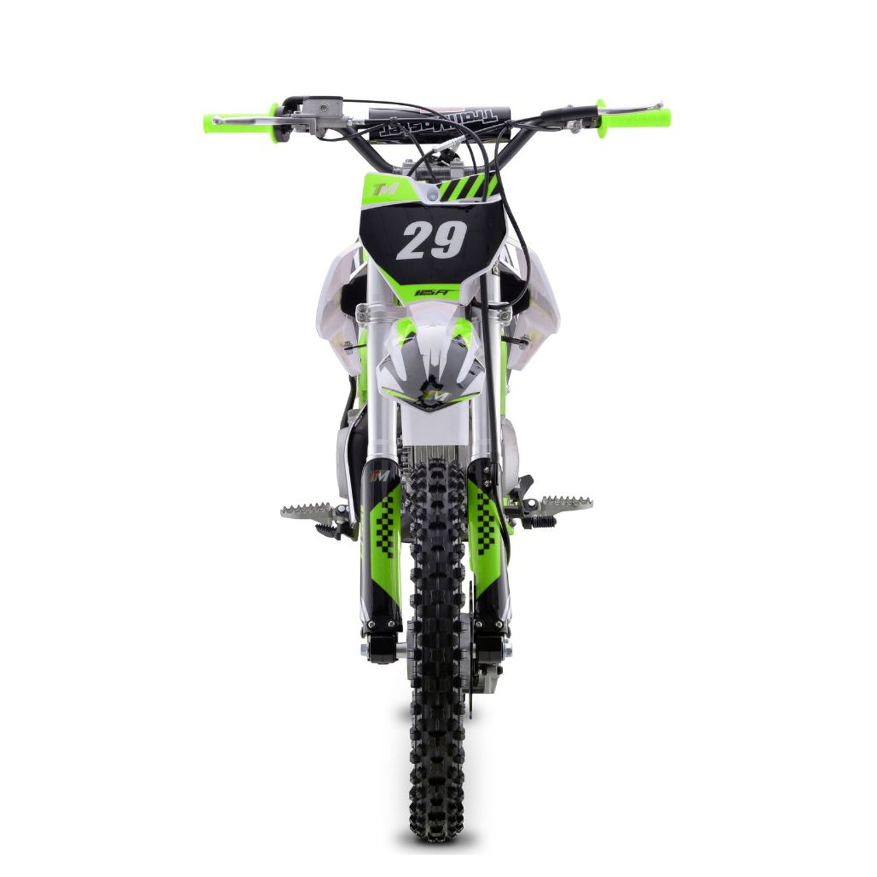 TrailMaster 125cc Dirt Bike, Manual Clutch, Electric Start (TM29-125) Green