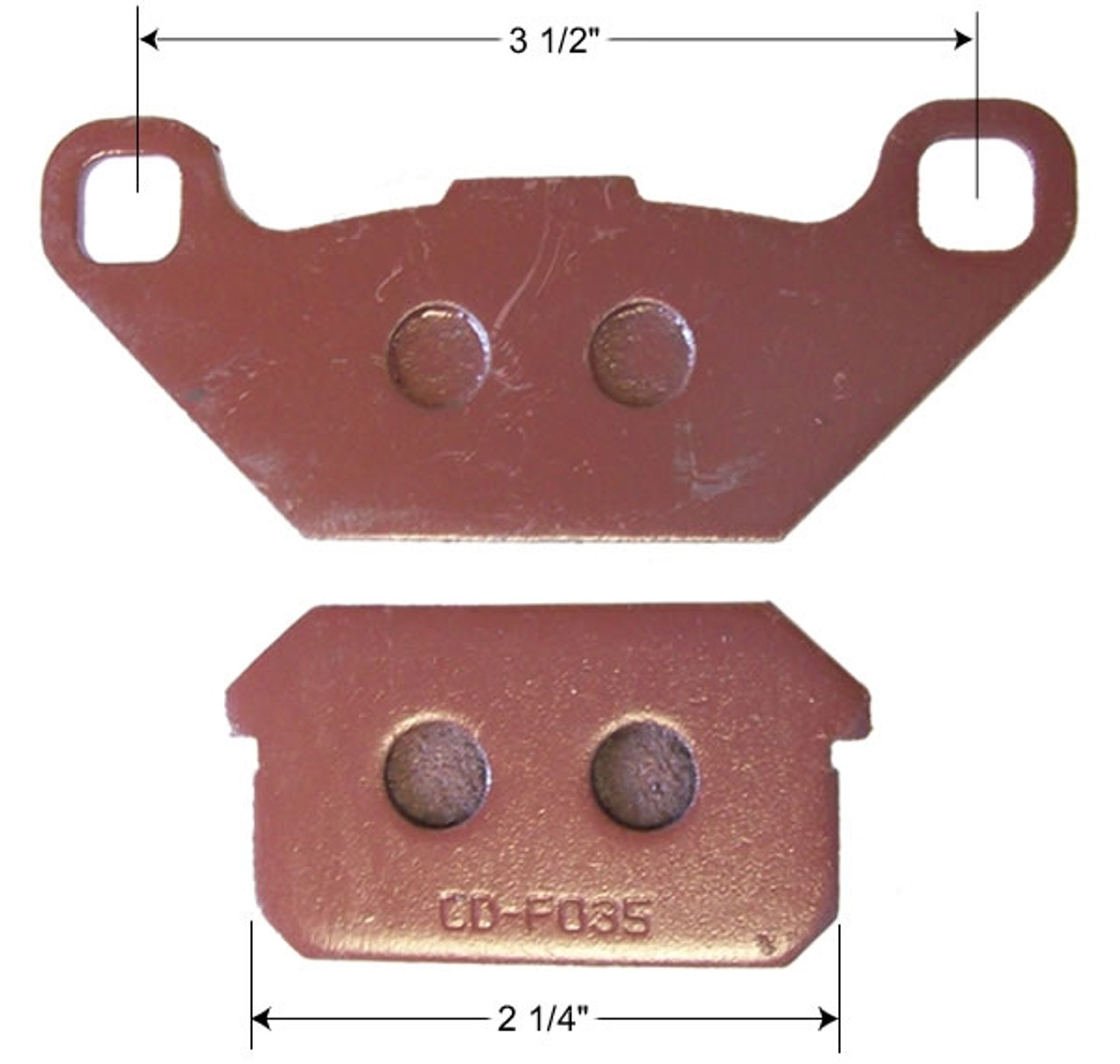 Brake Pads, Rear 250cc, 300cc, Manco 6150 Helix