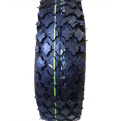 7032 STUDDED TIRE, for Go Kart or Mini Bike, size 410-350 X 4, 4 PLY, 3.5  WIDE, 10.5 OD