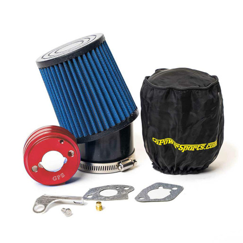 Stage 1 Performance Kit for 196cc/212cc Engines Blue Filter and Red Adapter