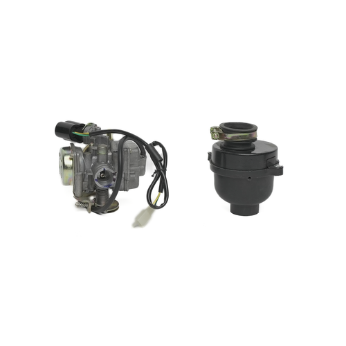 Side view of 80-90 CC Carb and Filter Assembly