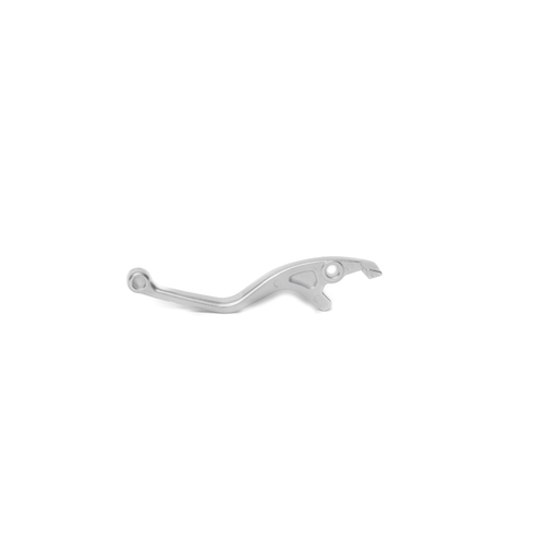 Silver dirt bike brake lever, right side view