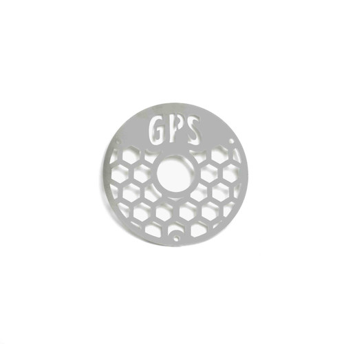 Aluminum Blower Cover with hex pattern and GPS logo.