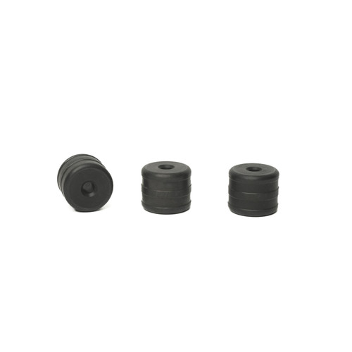 Heavyweight Cam Rollers, 40 Series Driver (203648A) Three (3) Black Roller pieces side by side on a white background.