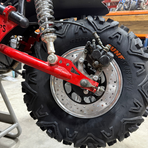 Brake Adapter, Big Wheel Mega Moto 212 (MM212BWBA) on a Megalodon Mini Bike