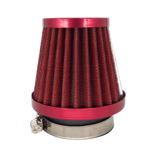 48mm High-Flow Straight Cone Air Filter - Red (48FILTERCONE-BLACK)