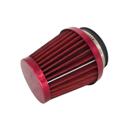 48mm High-Flow Straight Cone Air Filter - Red (48FILTERCONE-BLACK)