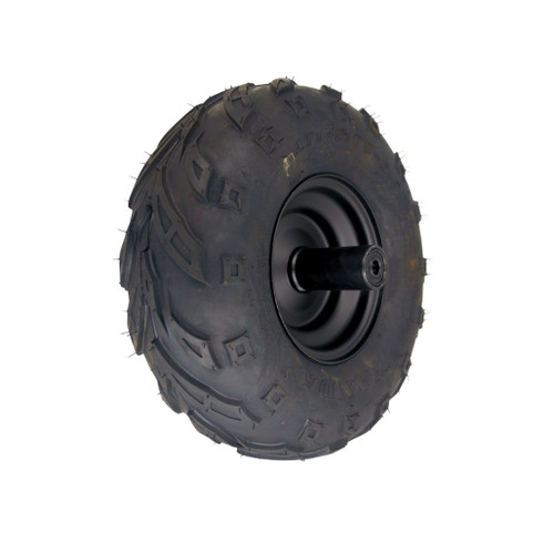 145x70-6 V Tread Mini Bike Front Steel Wheel Assembly (30-10015-00-STEEL)