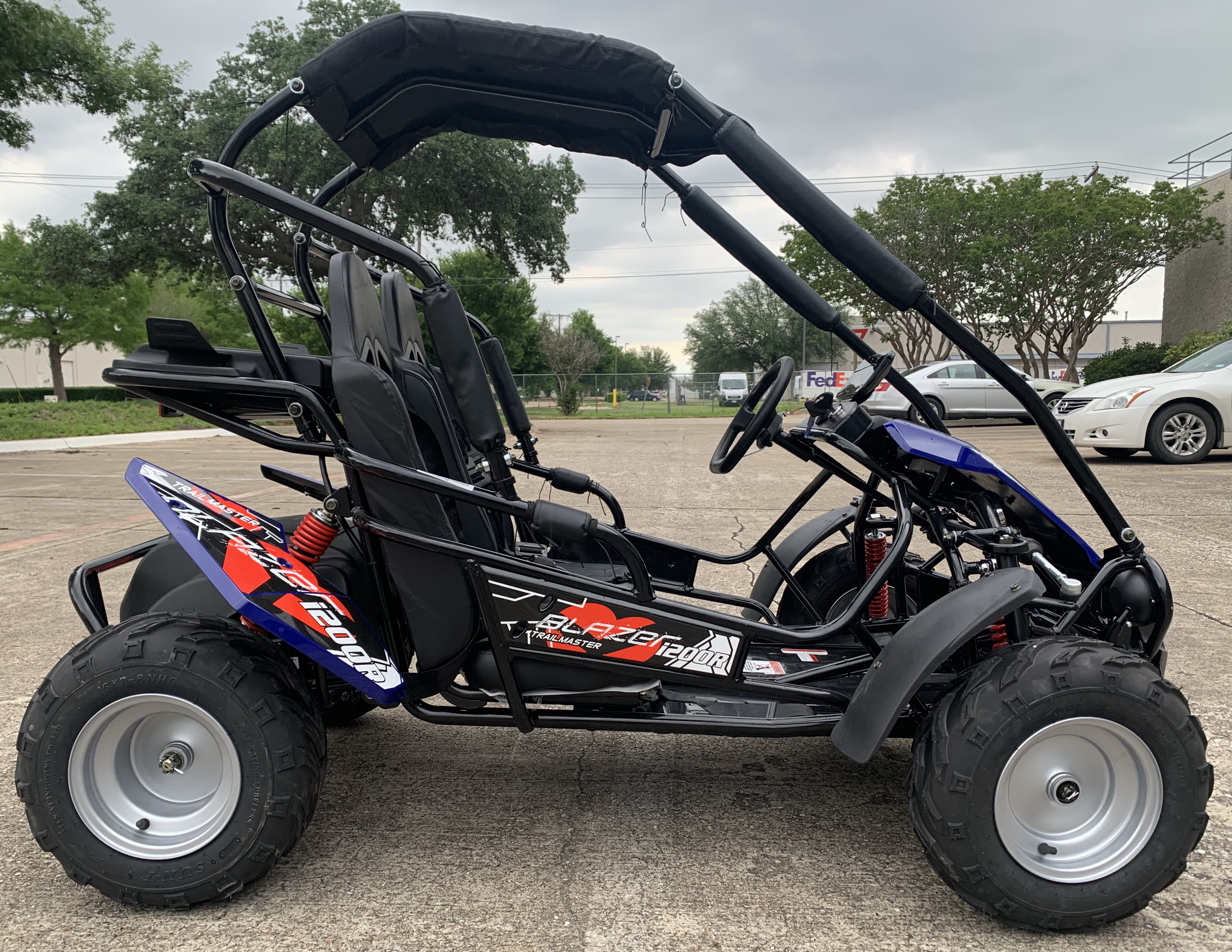 The all new TrailMaster Blazer i200R Electric Mid-Sized Go-Kart for kids, teens, and young adults.