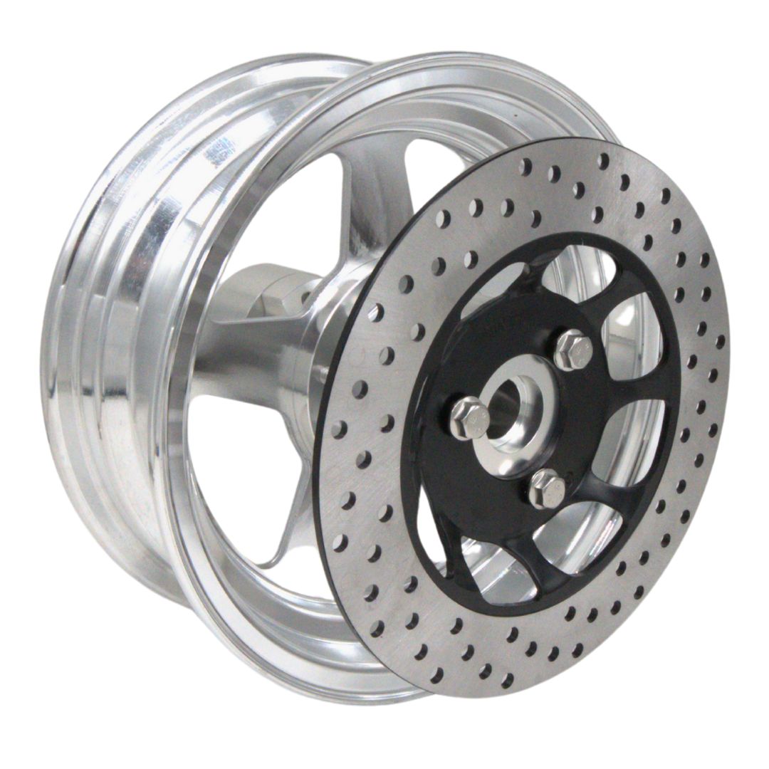 10" GPS Machined Aluminum Rear Wheel For Fat Tire Minibikes (GPSFTREAR)