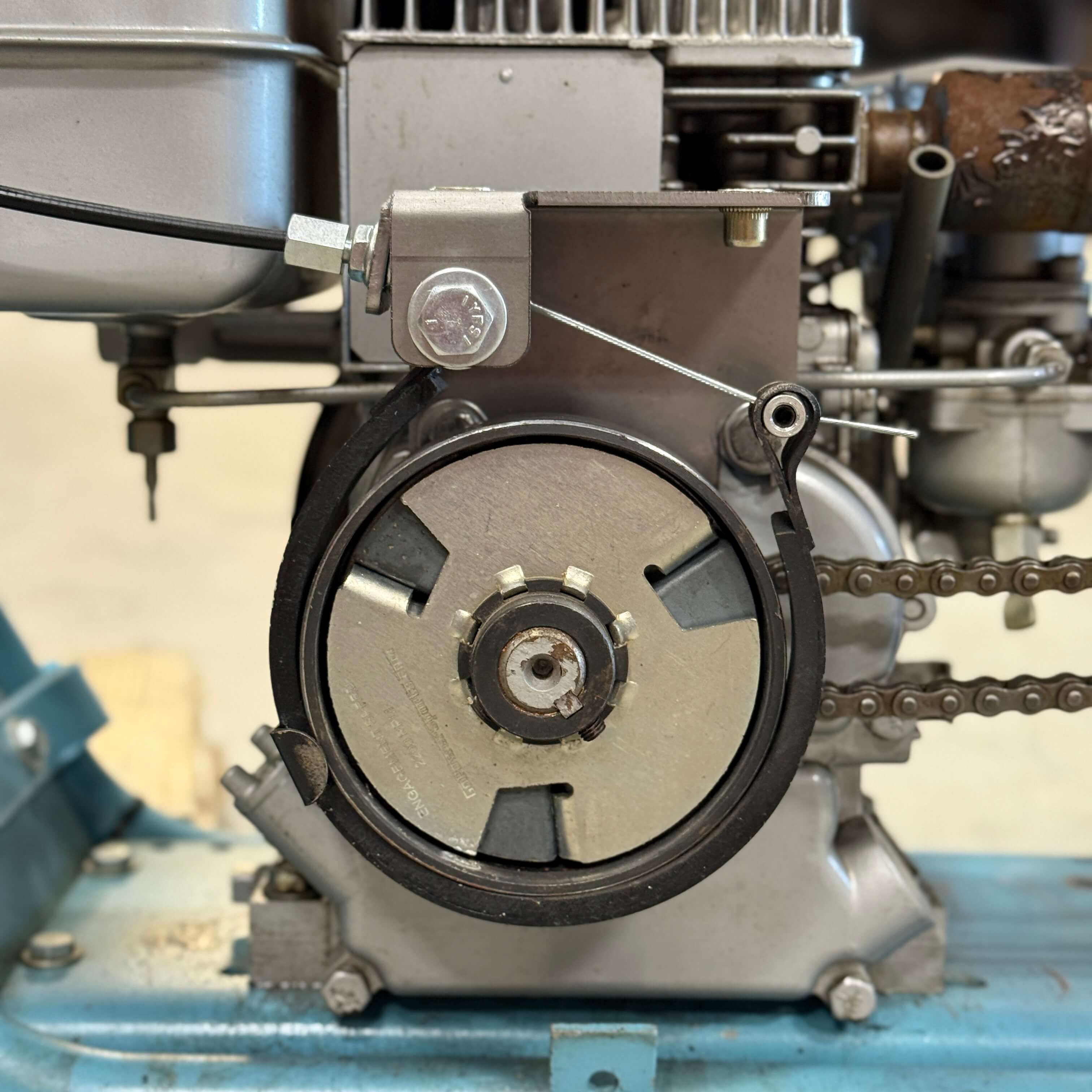 Band Brake Kit for Centrifugal Clutch on a Vintage Mini Bike