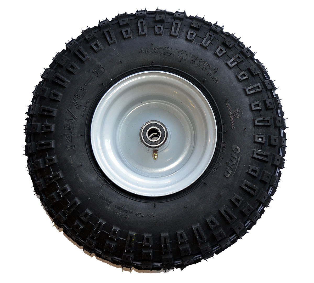 145x70-6 Floater Wheel Assembly Complete with 5/8" sealed bearings (Knobby) (KD1456FLA)