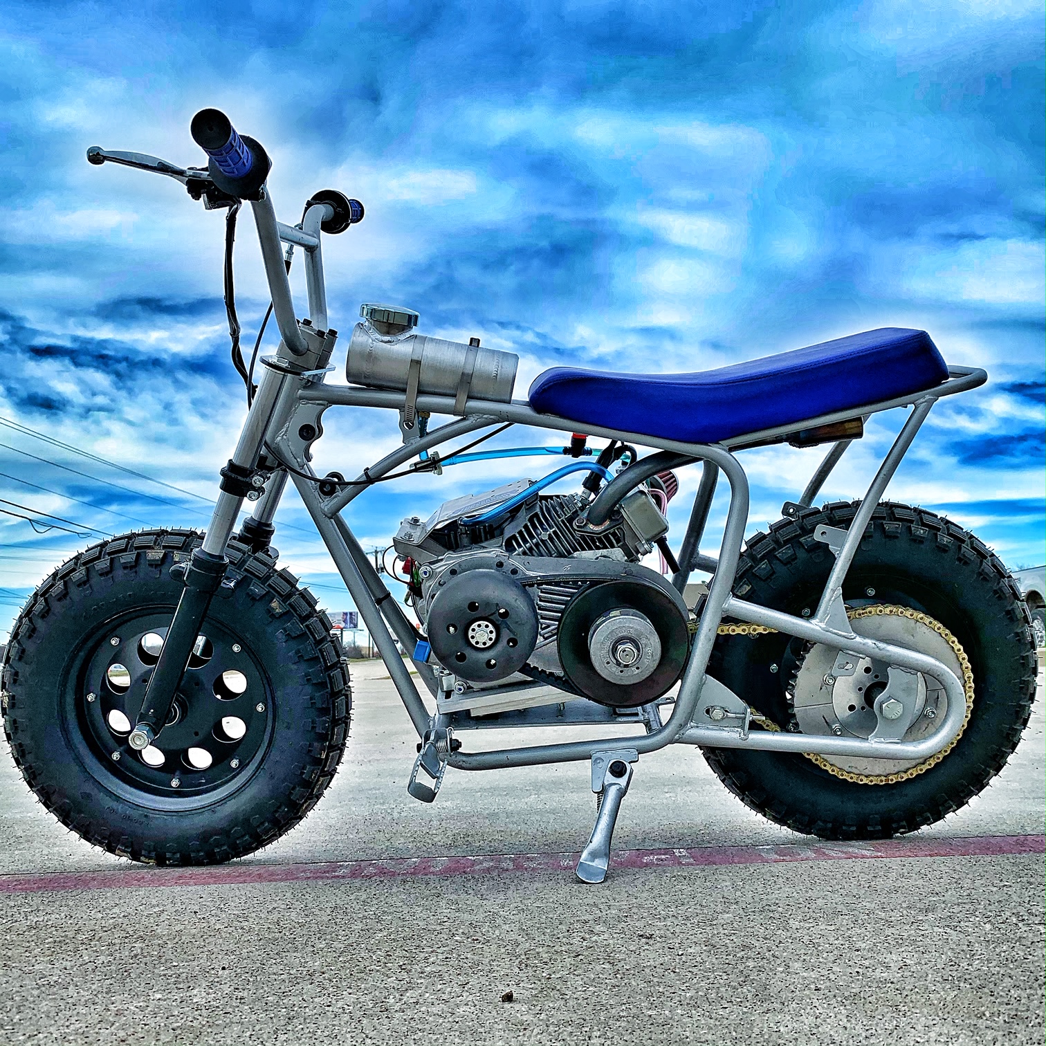 mini bike frame with suspension