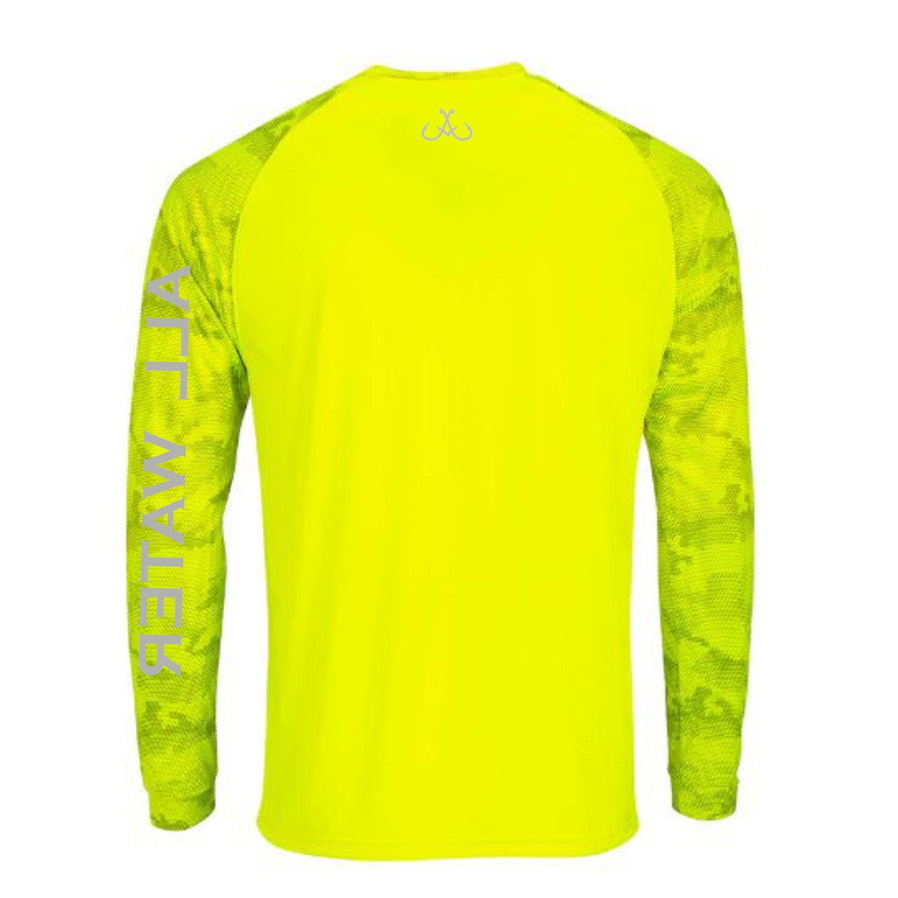 Cayman Islands Flag Map Ocean Fishing Shirt UPF 50 Long Sleeve T-shirt Sun  UV Protection Front or Back 