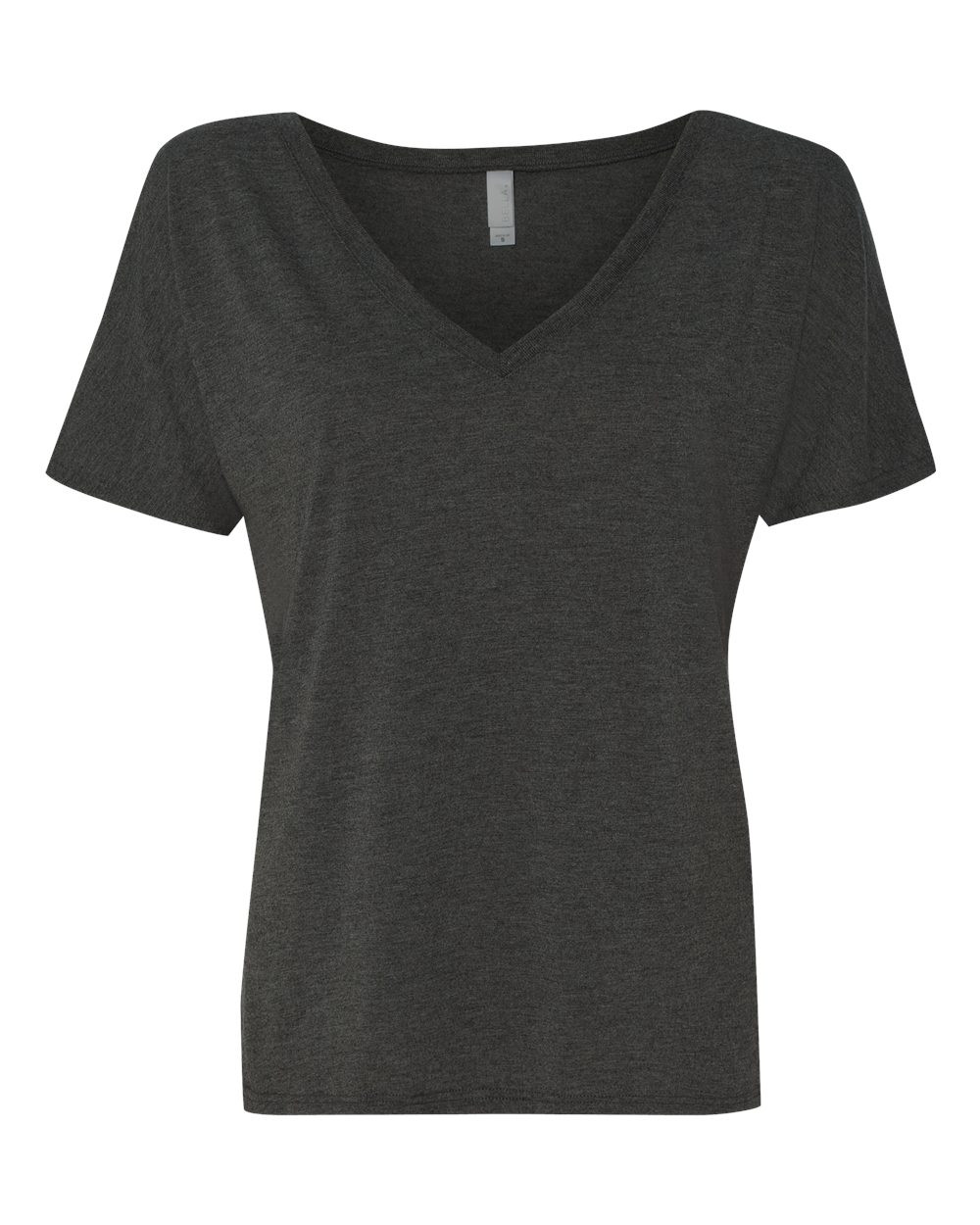 Heather Relaxed Slouchy V-Neck Tee 