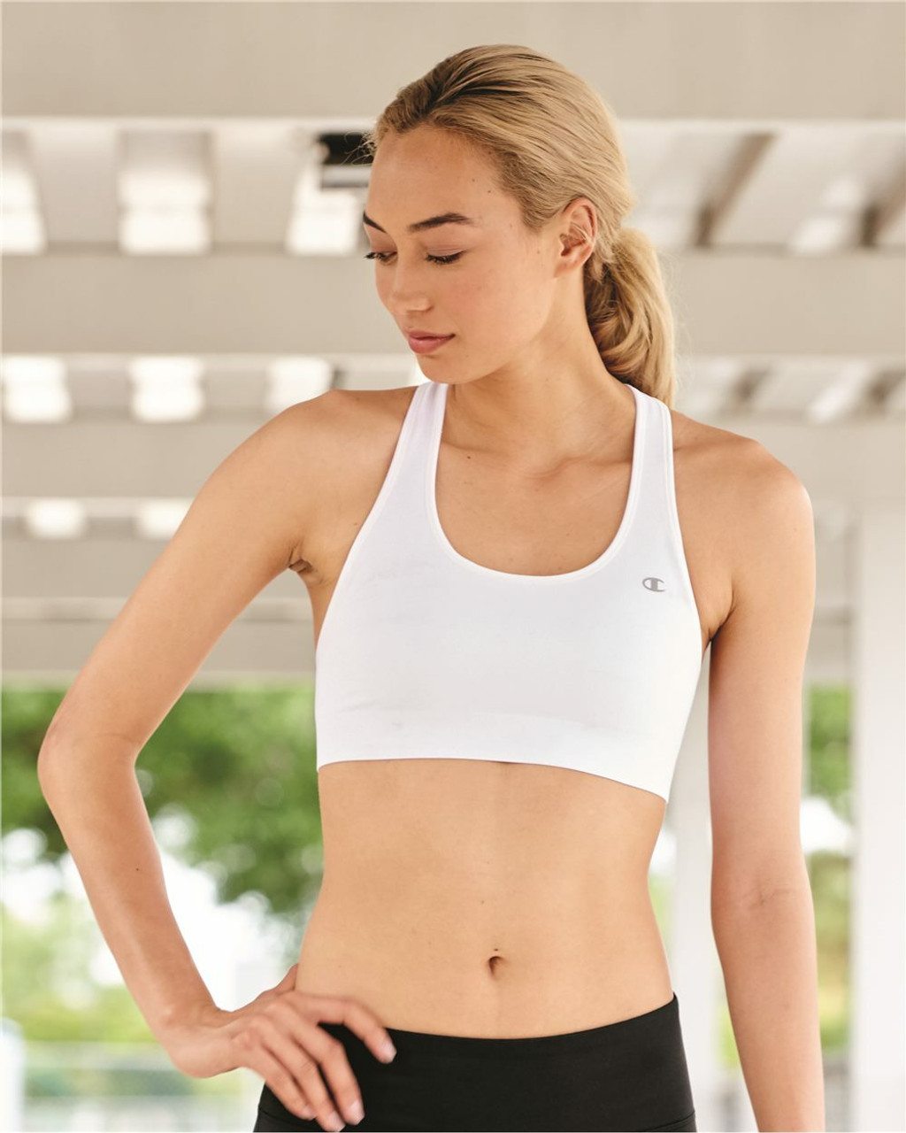 Champion Gray & Black The Absolute Comfort Sports Bra