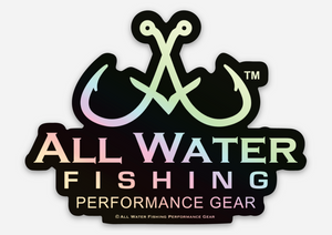 All Water Fishing Logo Holographic Decal All Water Fishing Logo Holographic Decal