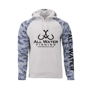 All Water Fishing PG Hooded Sweatshirt Aluminum-Navy All Water Fishing PG Hooded Sweatshirt Aluminum-Navy