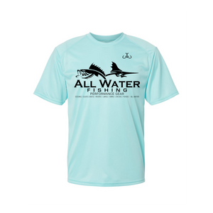 All Water Fishing PG Tee Aqua Blue All Water Fishing PG Tee Aqua Blue